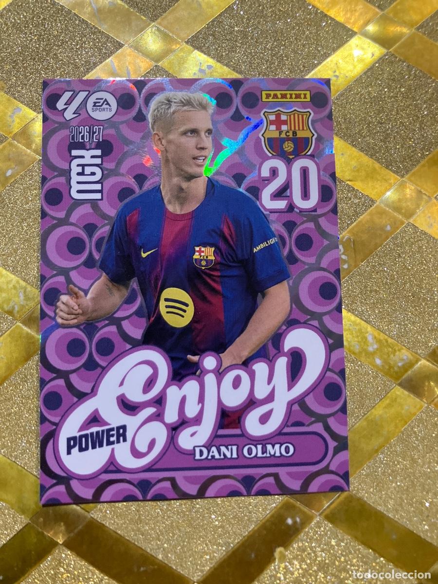 Cromos de f&uacute;tbol: CROMO DE FUTBOL NUMERO 381 DANI OLMO BARCELONA ENJOY POWER LIGA 2026 2027 MEGACRAKS MGK PANINI !