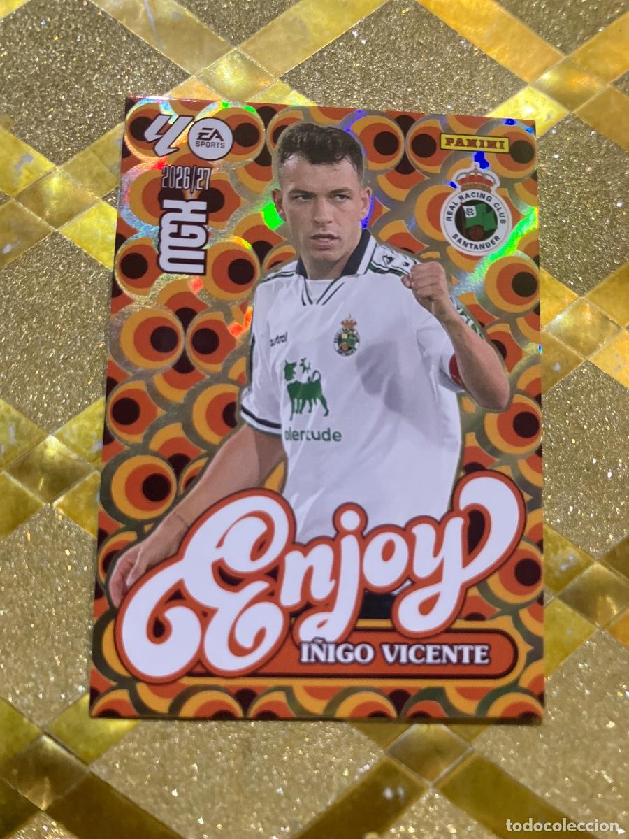Cromos de f&uacute;tbol: CROMO DE FUTBOL NUMERO 383 I&Ntilde;IGO VICENTE RACING SANTANDE ENJOY LIGA 2026 2027 MEGACRAKS MGK PANINI !