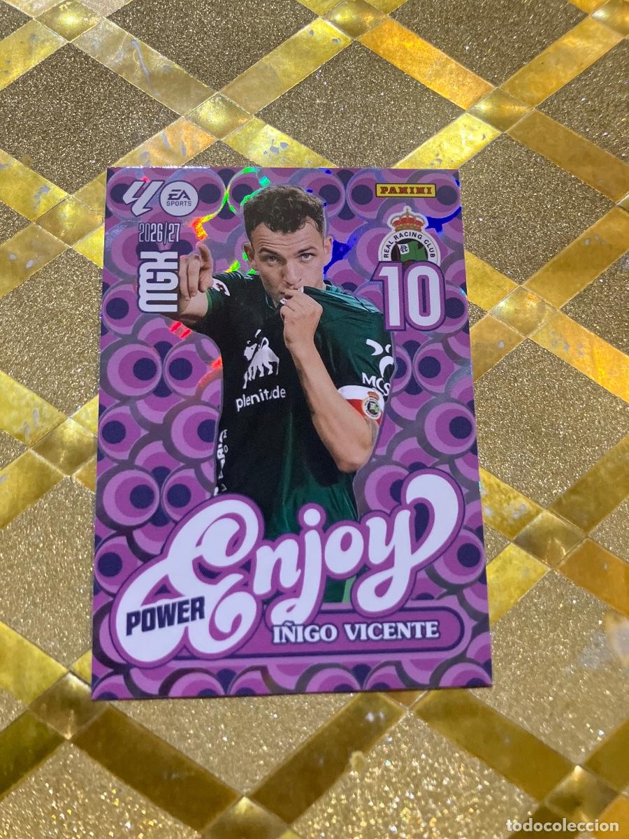 Cromos de f&uacute;tbol: CROMO DE FUTBOL NUMERO 383 I&Ntilde;IGO VICENTE RACING ENJOY POWER LIGA 2026 2027 MEGACRAKS MGK PANINI !