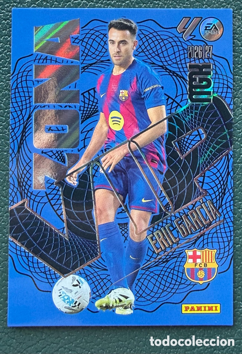 Cromos de f&uacute;tbol: 393 ERIC GARCIA FC BARCELONA ZONA VIP FICHAS ALBUM MEGACRACKS 2026 2027 MGK 26 27