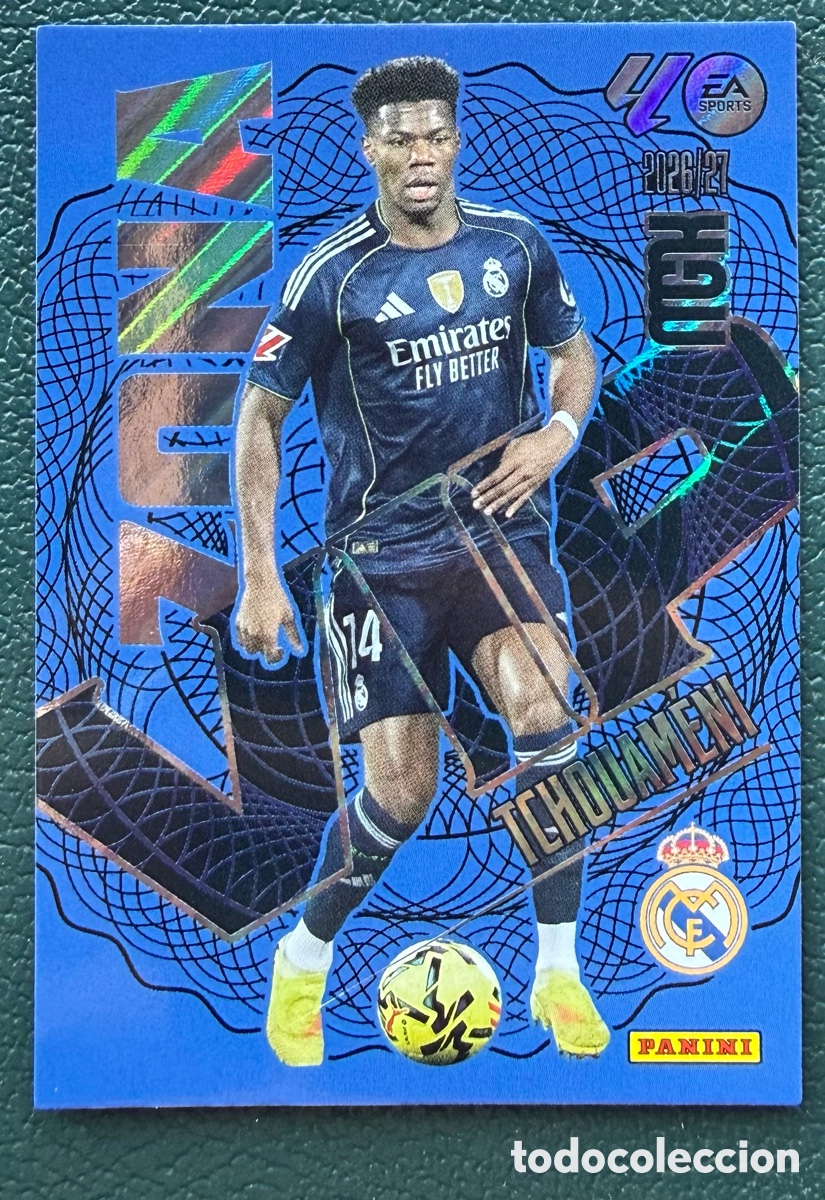 Cromos de f&uacute;tbol: 405 TCHOUAMENI REAL MADRID ZONA VIP FICHAS ALBUM MEGACRACKS 2026 2027 MGK 26 27