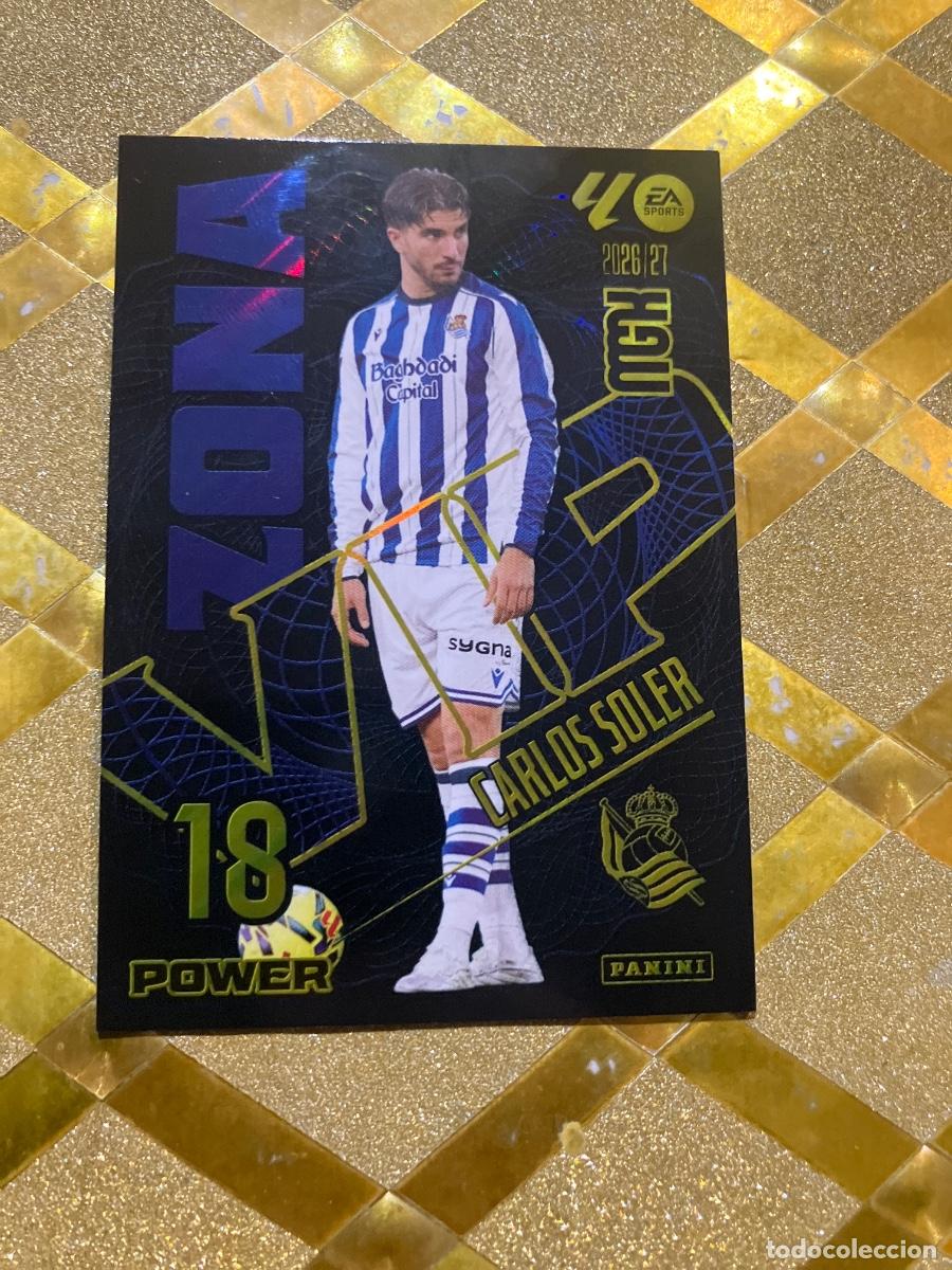 Fu&szlig;ball-Sticker: CROMO FUTBOL NUMERO 390 CARLOS SOLER VALENCIA ZONA VIP POWER LIGA 2026 2027 MEGACRAKS MGK PANINI !