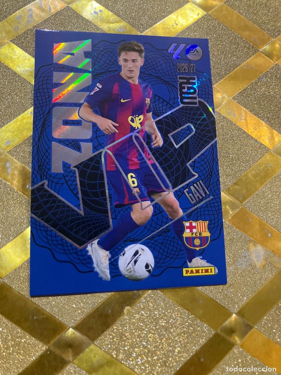 Fu&szlig;ball-Sticker: CROMO FUTBOL NUMERO 394 GAVI BARCELONA ZONA VIP LIGA 2026 2027 MEGACRAKS MGK PANINI !