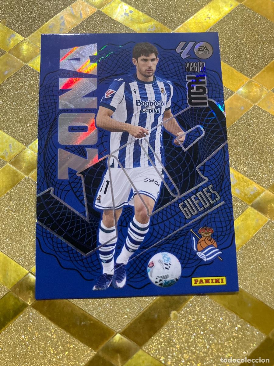 Fu&szlig;ball-Sticker: CROMO FUTBOL NUMERO 395 GUEDES REAL SOCIEDAD ZONA VIP LIGA 2026 2027 MEGACRAKS MGK PANINI !
