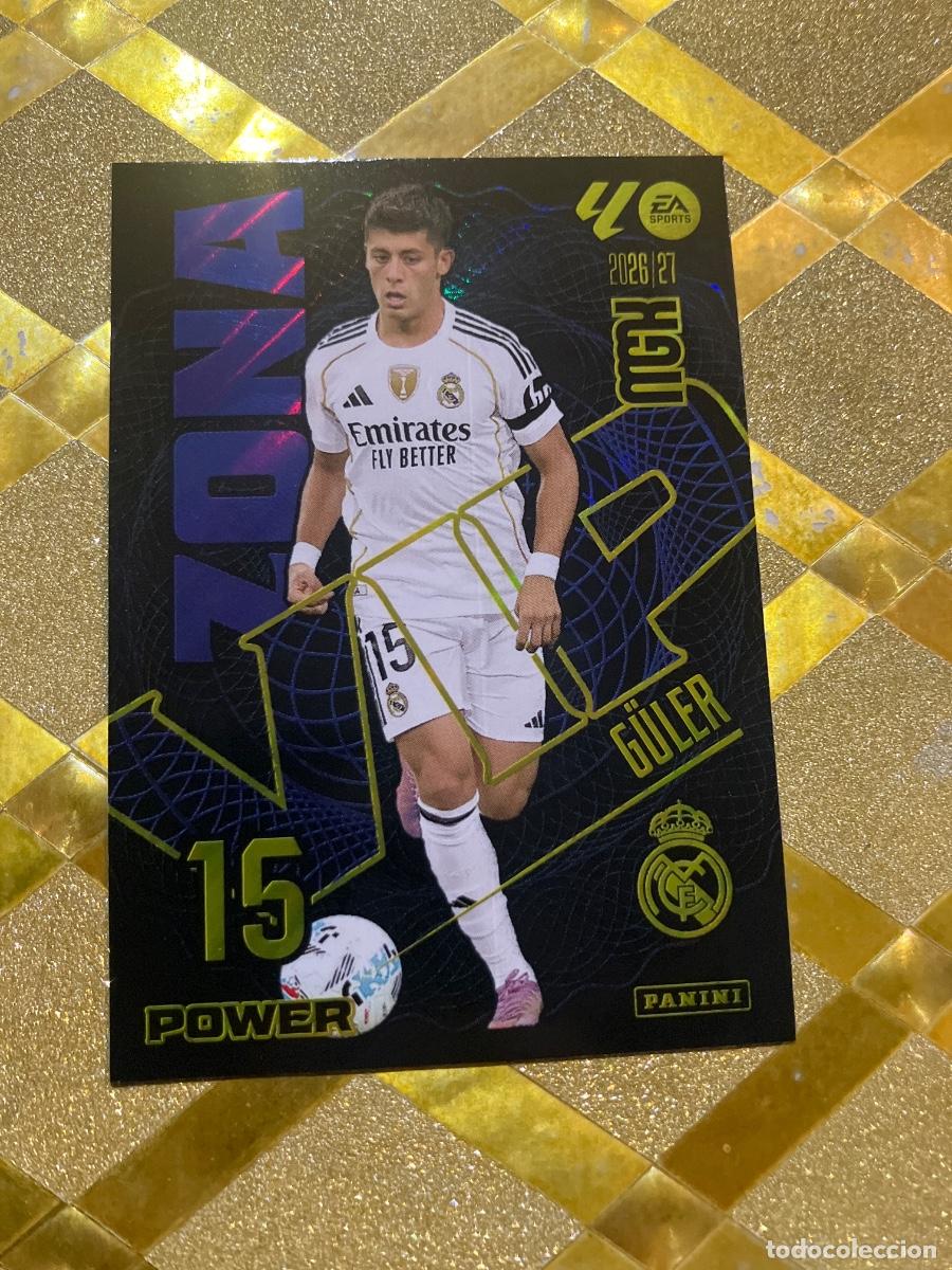 Cromos de f&uacute;tbol: CROMO FUTBOL NUMERO 396 GULER REAL MADRID ZONA VIP POWER LIGA 2026 2027 MEGACRAKS MGK PANINI !