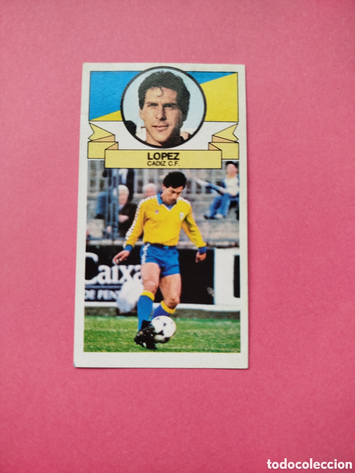 Cromos de f&uacute;tbol: LOPEZ BAJA CADIZ LIGA ESTE 85-86 DESPEGADO