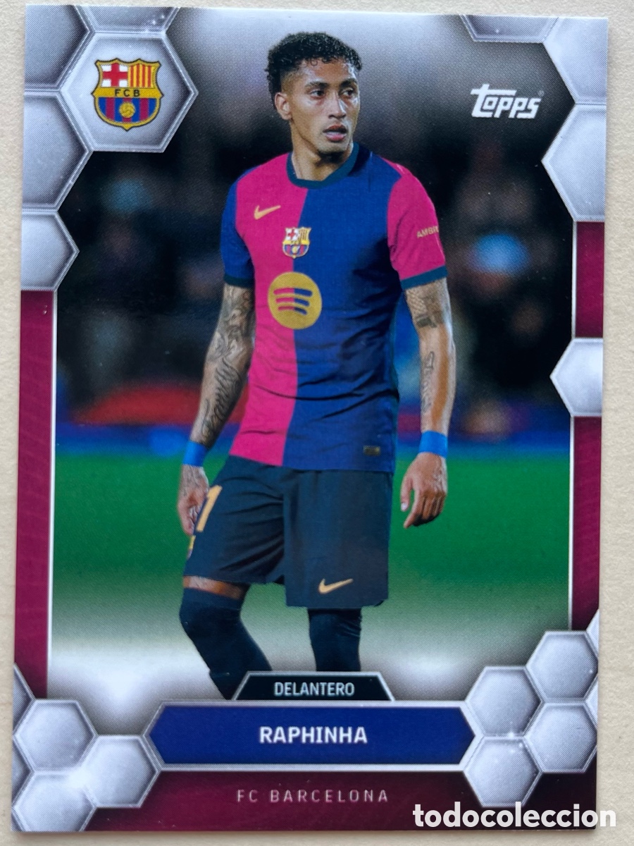 Cromos de f&uacute;tbol: Raphinha Topps FC Barcelona Fan Set 2024-25