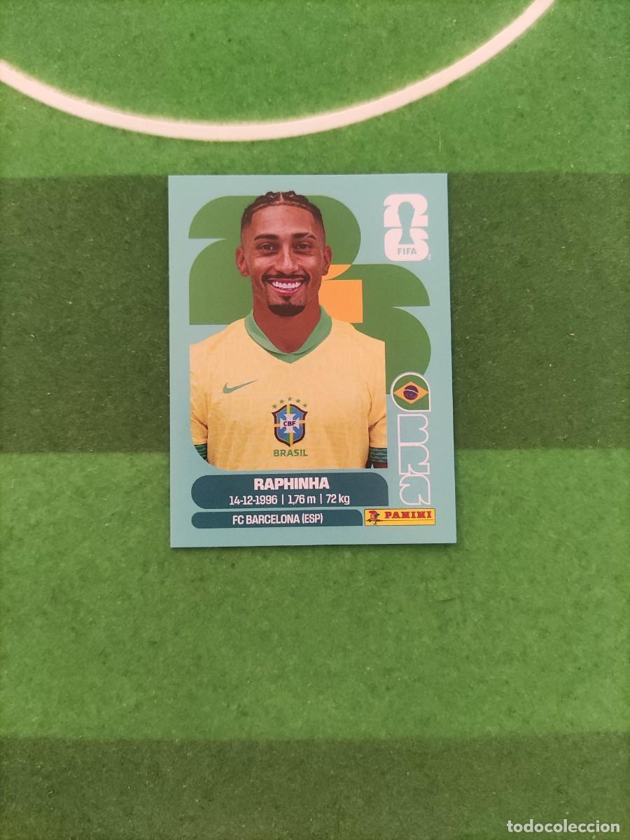 Cromos de f&uacute;tbol: Raphinha Brasil BRA 19 Sticker Mundial 2026 FIFA World Cup / Sin pegar