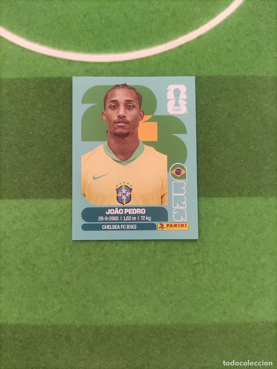 Cromos de f&uacute;tbol: Joao Pedro Brasil BRA 16 Sticker Mundial 2026 FIFA World Cup / Sin pegar