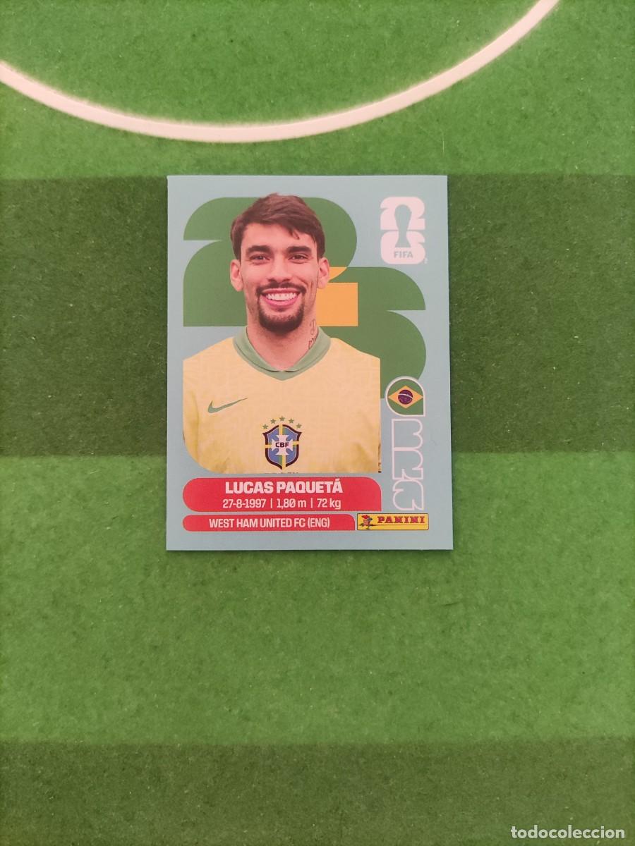 Cromos de f&uacute;tbol: Paquet&aacute; Brasil BRA 9 Sticker Mundial 2026 FIFA World Cup / Sin pegar