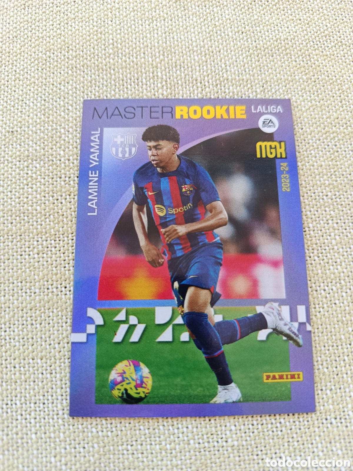 Cromos de f&uacute;tbol: Lamine Yamal Master Rookie La Liga 23-24 Panini