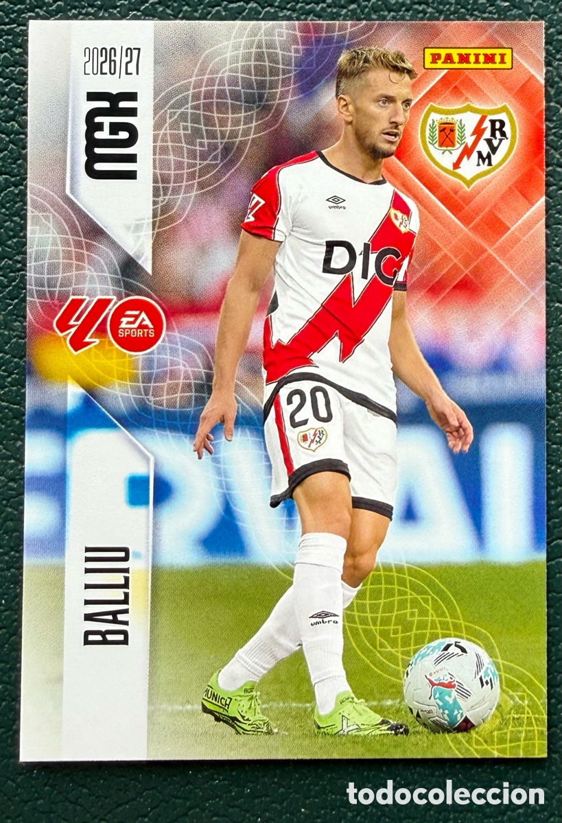 Cromos de Futebol: 293 BALLIU RAYO VALLECANO FICHAS ALBUM MEGACRACKS 2026 2027 MGK 26 27