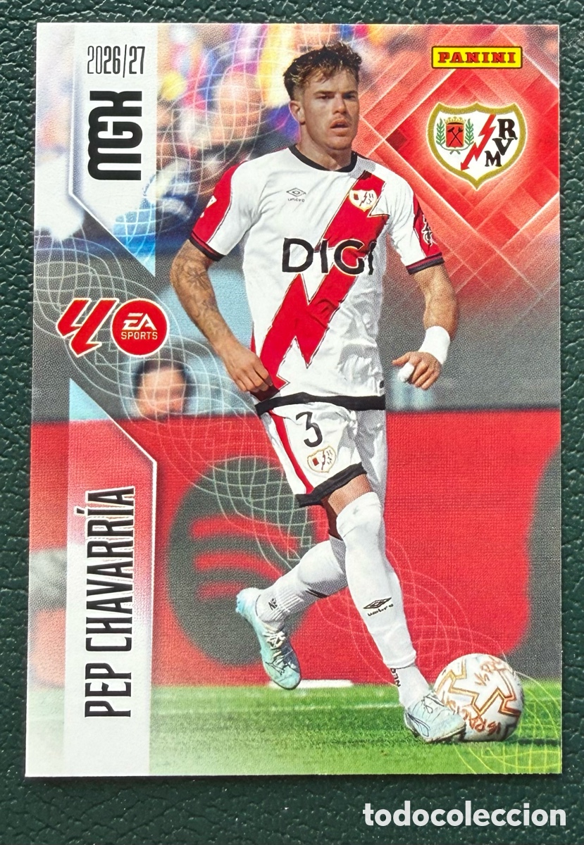 Cromos de Futebol: 297 PEP CHAVARRIA RAYO VALLECANO FICHAS ALBUM MEGACRACKS 2026 2027 MGK 26 27