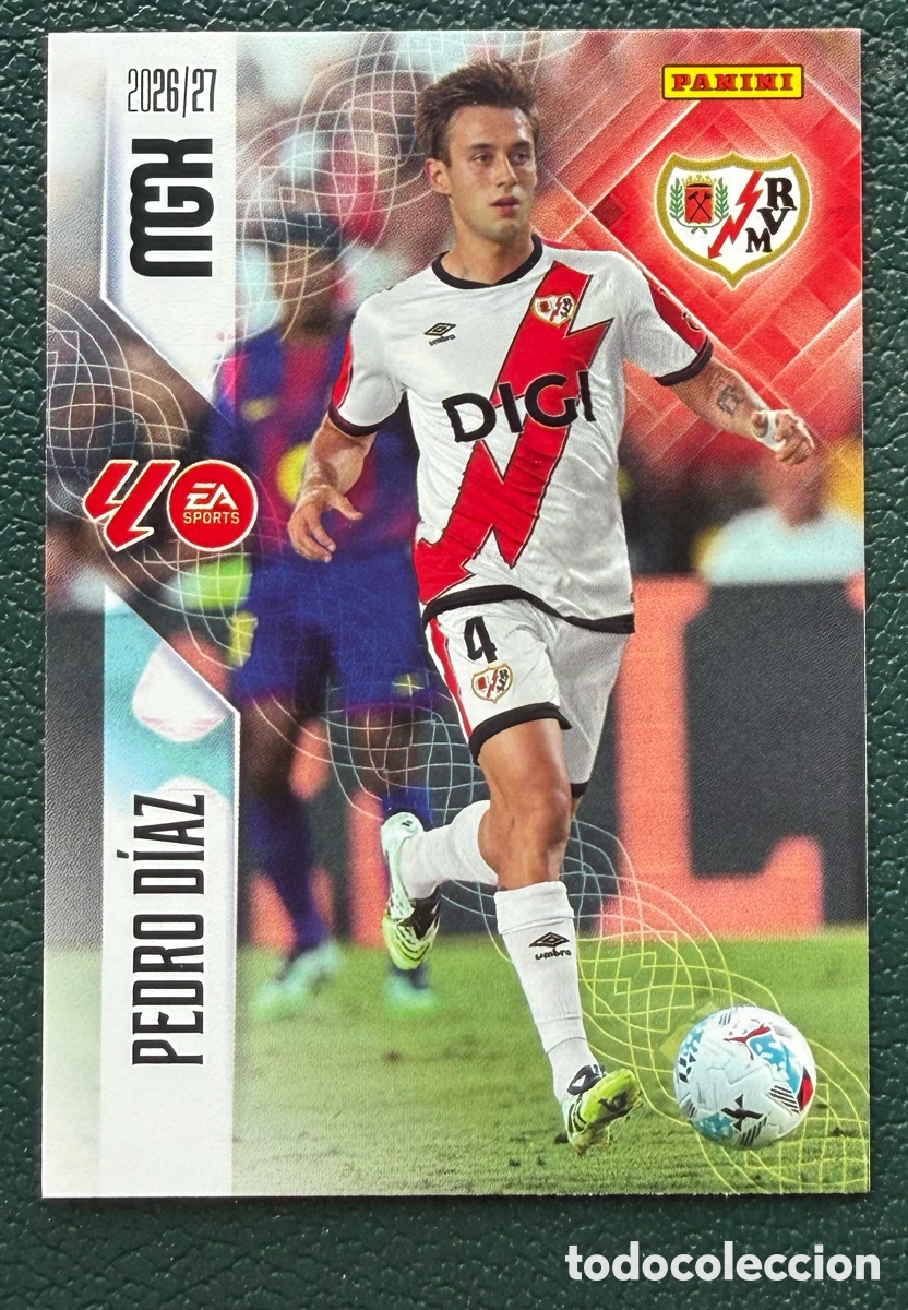 Cromos de Futebol: 298 PEDRO DIAZ RAYO VALLECANO FICHAS ALBUM MEGACRACKS 2026 2027 MGK 26 27