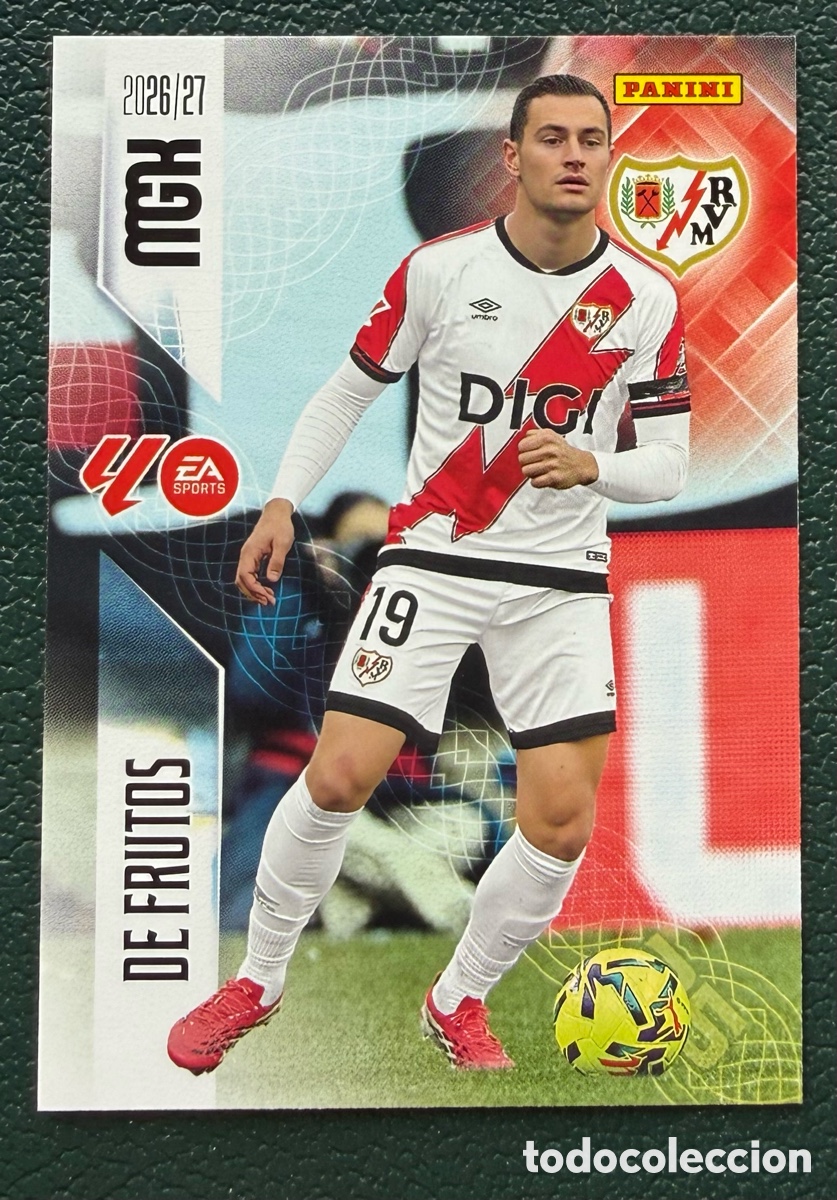 Cromos de Futebol: 304 DE FRUTOS RAYO VALLECANO FICHAS ALBUM MEGACRACKS 2026 2027 MGK 26 27