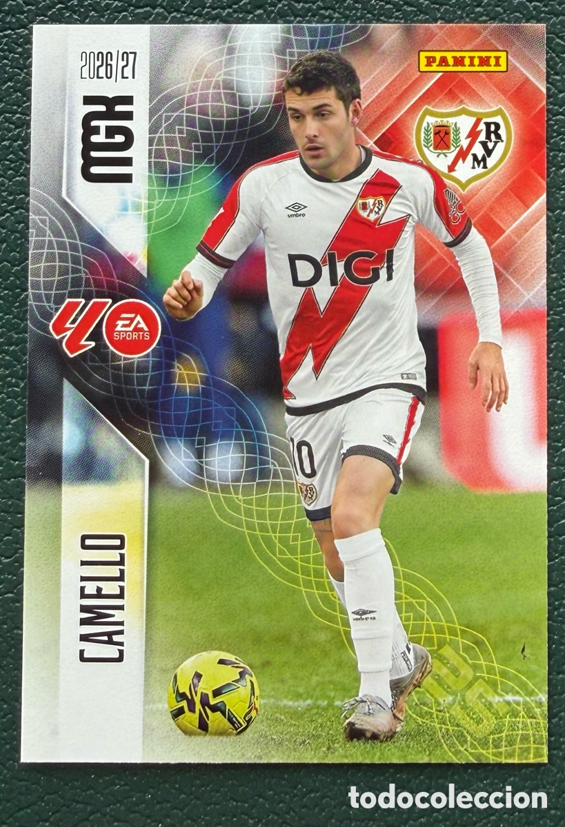 Cromos de Futebol: 305 CAMELLO RAYO VALLECANO FICHAS ALBUM MEGACRACKS 2026 2027 MGK 26 27