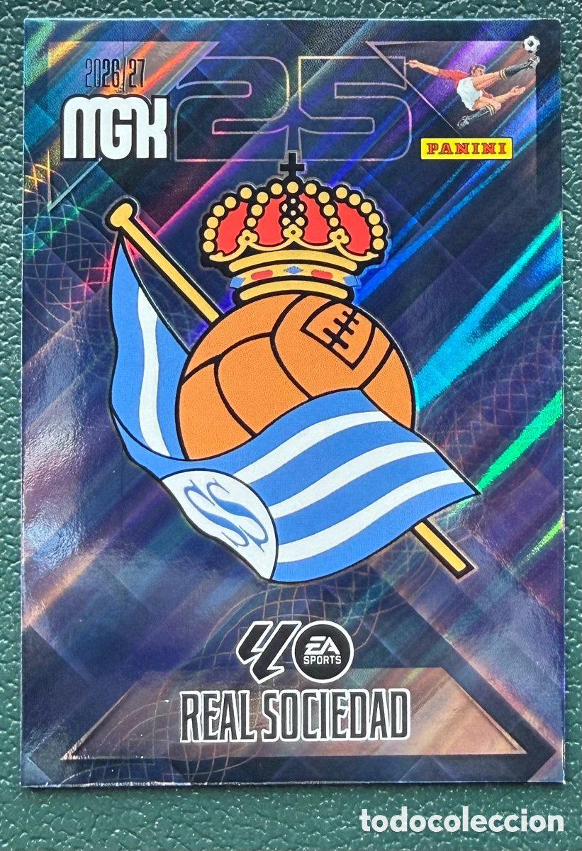 Cromos de Futebol: 307 ESCUDO REAL SOCIEDAD FICHAS ALBUM MEGACRACKS 2026 2027 MGK 26 27