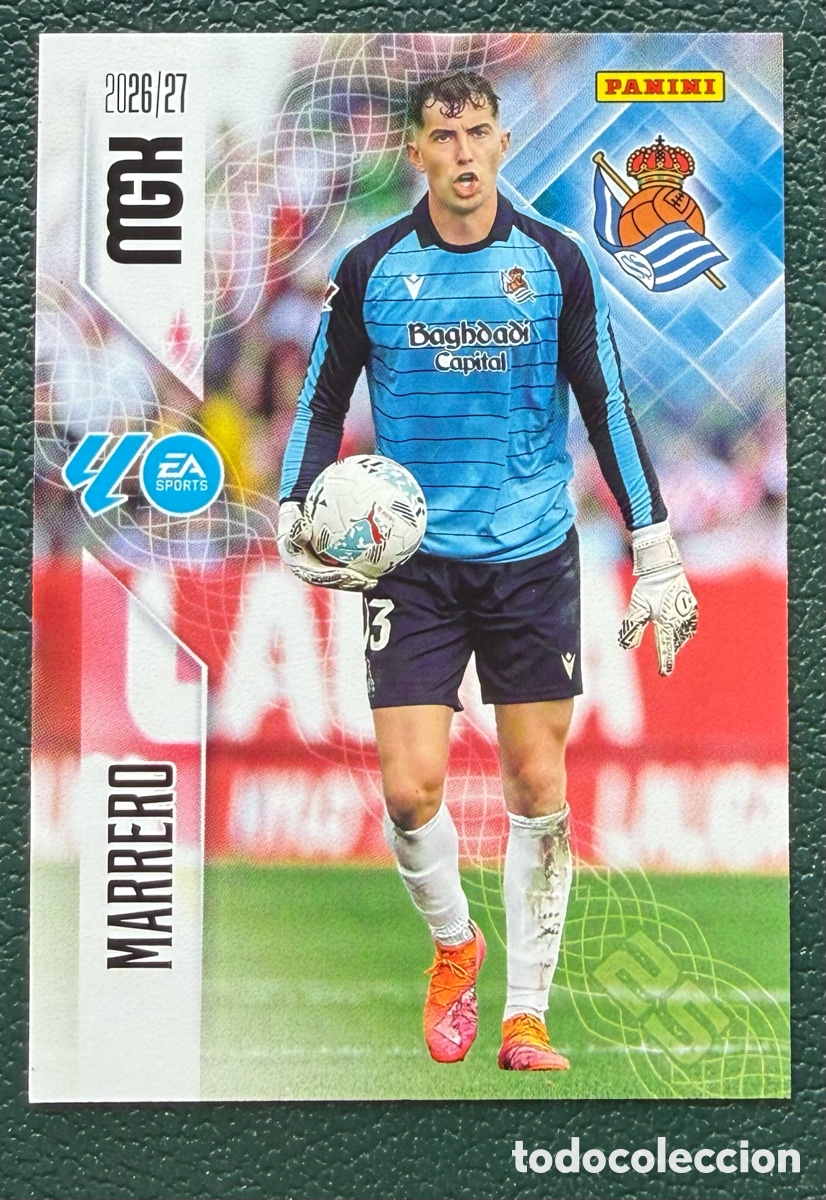 Cromos de Futebol: 309 MARRERO REAL SOCIEDAD FICHAS ALBUM MEGACRACKS 2026 2027 MGK 26 27