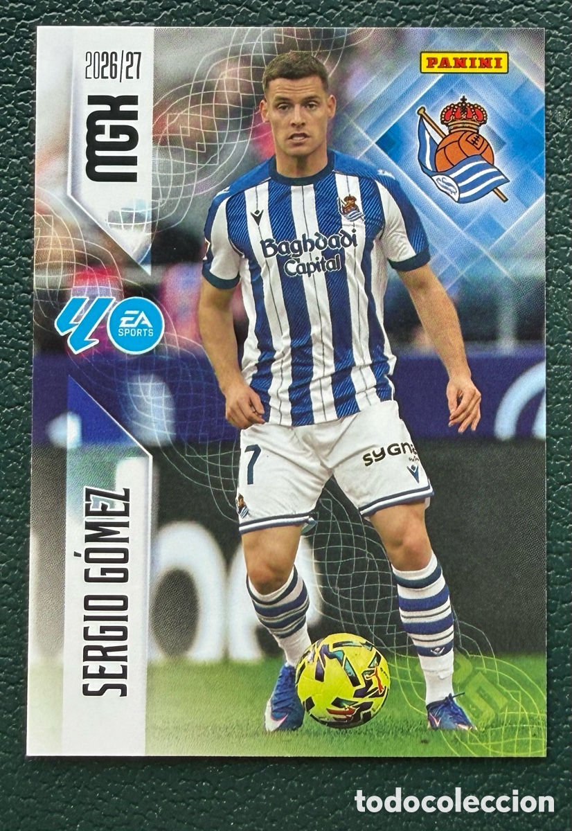 Cromos de Futebol: 313 SERGIO GOMEZ REAL SOCIEDAD FICHAS ALBUM MEGACRACKS 2026 2027 MGK 26 27