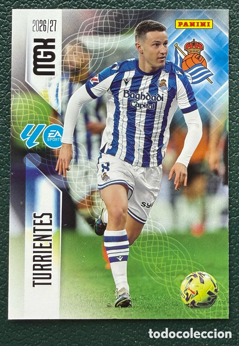 Fu&szlig;ball-Sticker: 316 TURRIENTES REAL SOCIEDAD FICHAS ALBUM MEGACRACKS 2026 2027 MGK 26 27