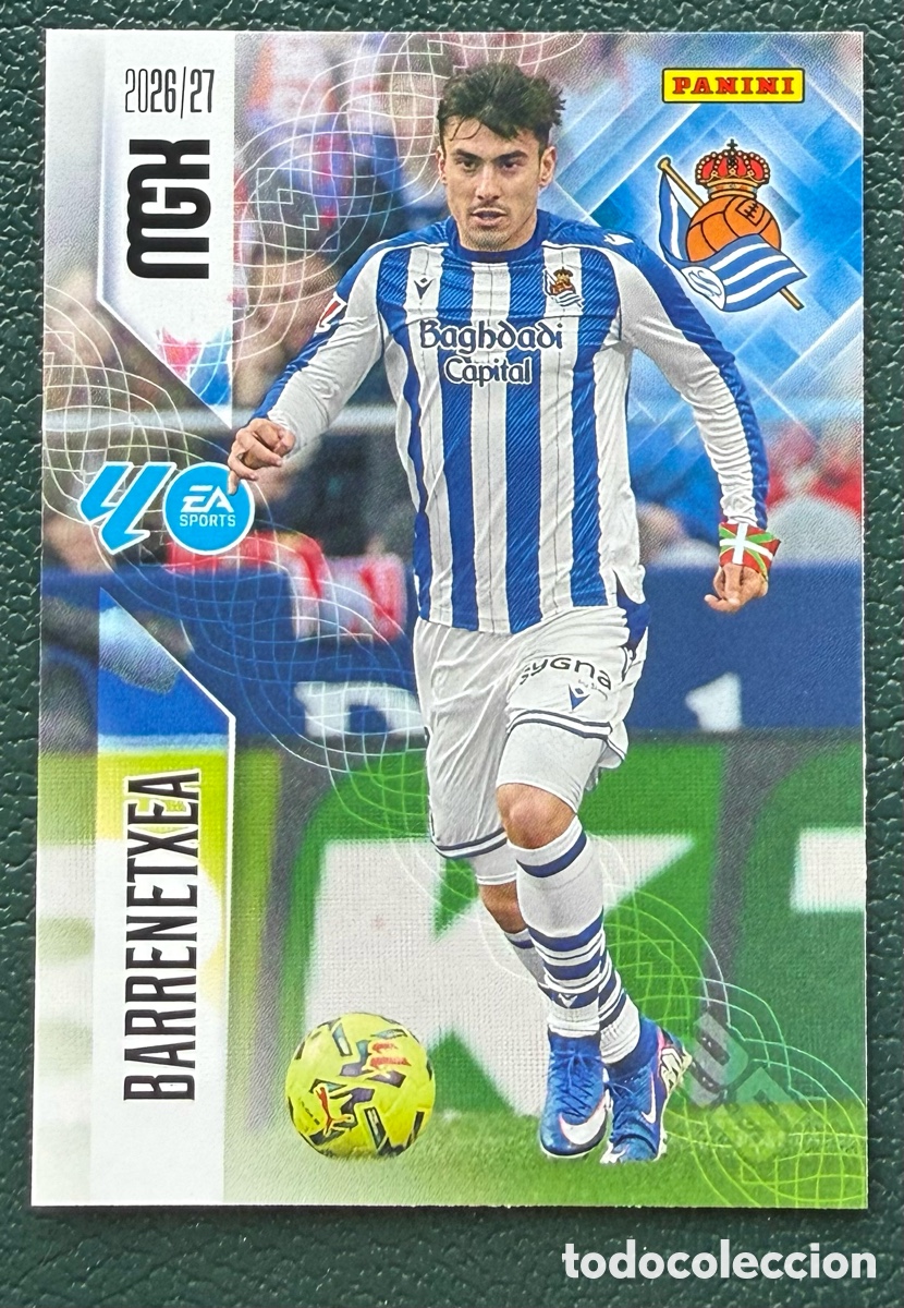 Fu&szlig;ball-Sticker: 321 BARRENETXEA REAL SOCIEDAD FICHAS ALBUM MEGACRACKS 2026 2027 MGK 26 27