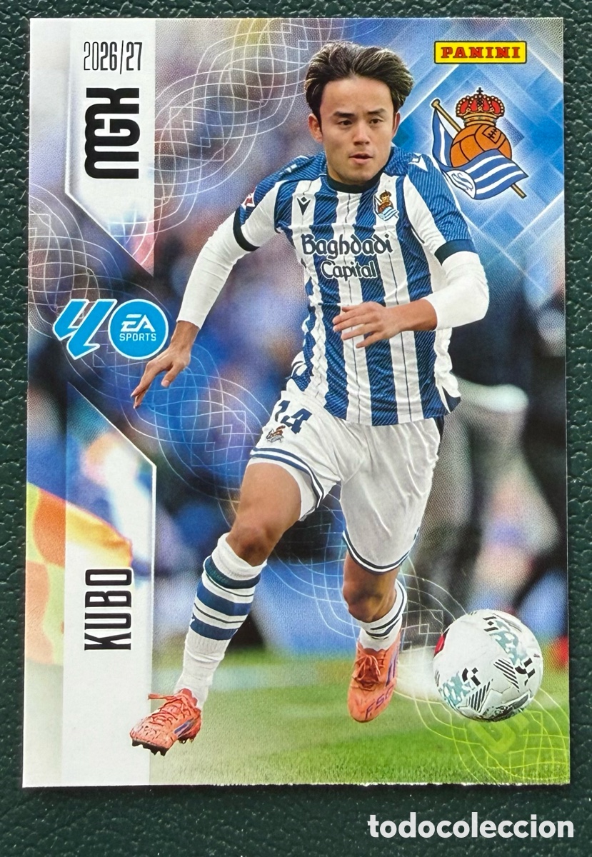 Fu&szlig;ball-Sticker: 323 KUBO REAL SOCIEDAD FICHAS ALBUM MEGACRACKS 2026 2027 MGK 26 27