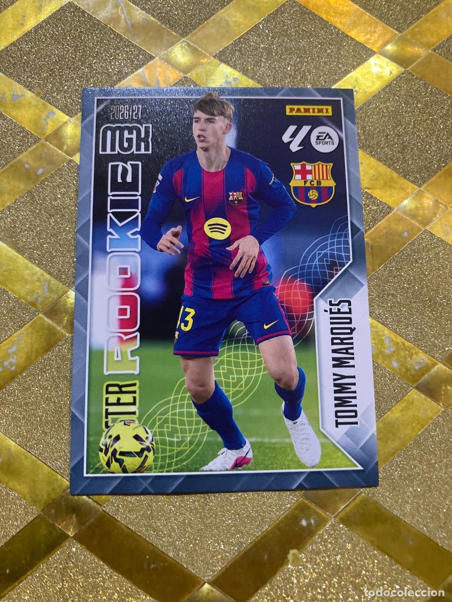 Football Stickers: CROMO FUTBOL NUMERO 420 TOMMY MARQUEZ BARCELONA MASTER ROOKIE LIGA 2026 2027 MEGACRAKS MGK PANINI !