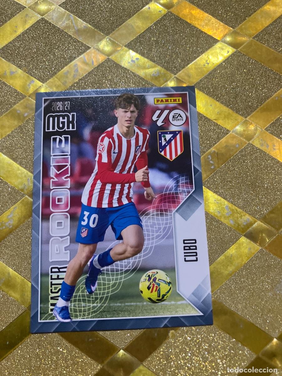 Figurine di Calcio: CROMO FUTBOL NUMERO 409 CUBO ATLETICO DE MADRID MASTER ROOKIE LIGA 2026 2027 MEGACRAKS MGK PANINI !