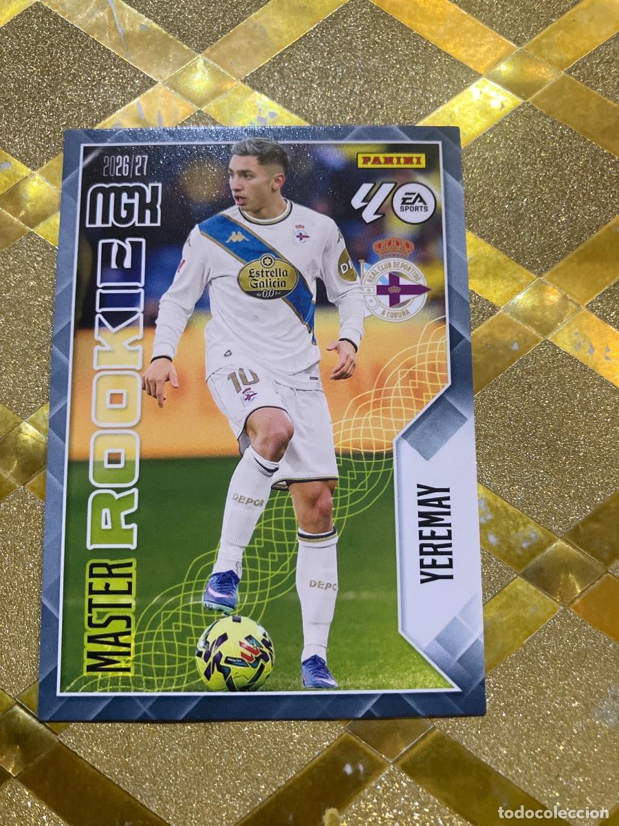Cromos de Futebol: CROMO FUTBOL NUMERO 423 YEREMAY DEPORTIVO MASTER ROOKIE LIGA 2026 2027 MEGACRAKS MGK PANINI !