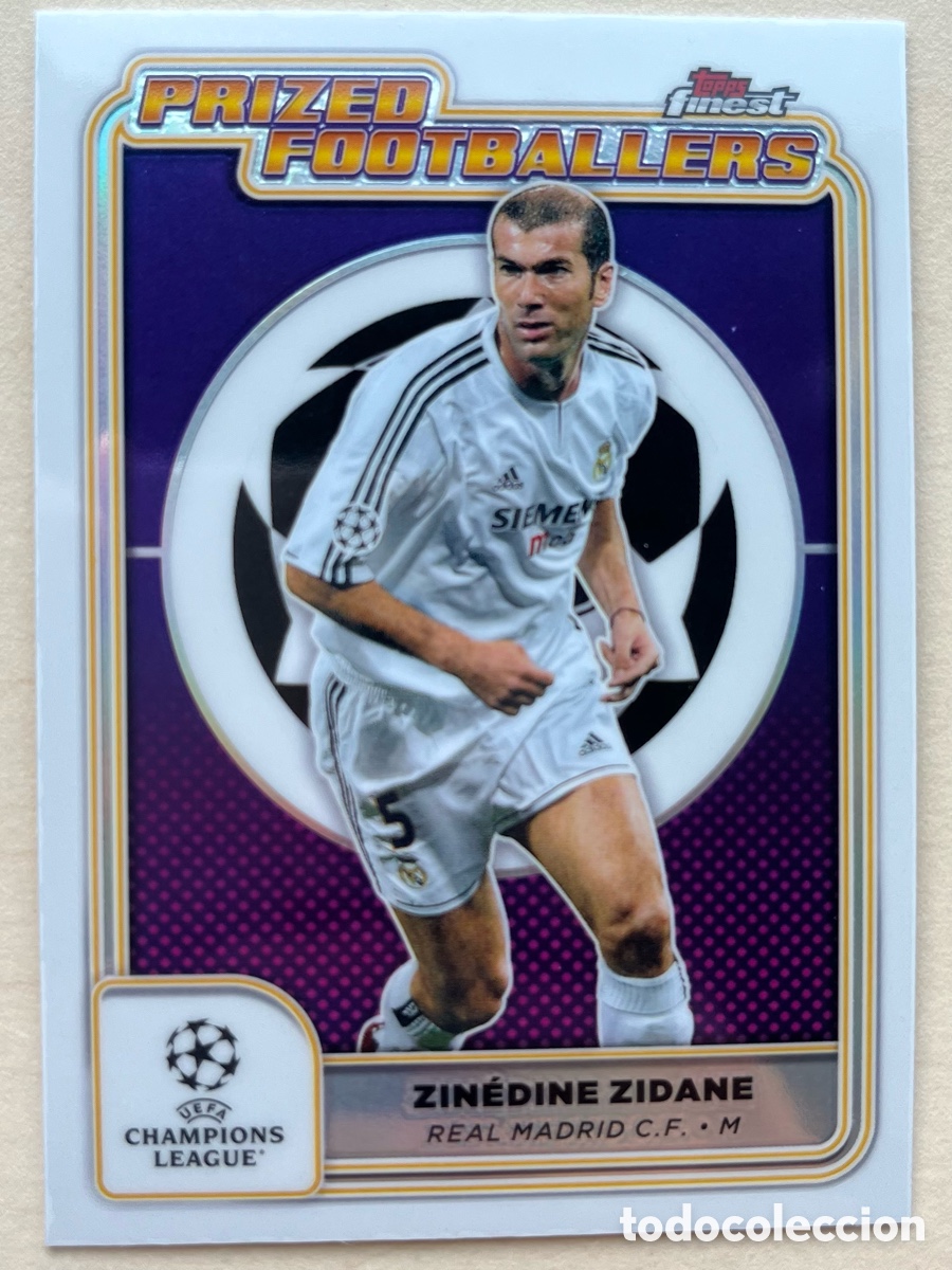 Cromos de f&uacute;tbol: Zidane Prized Footballers Topps Finest 2024-25 - Real Madrid
