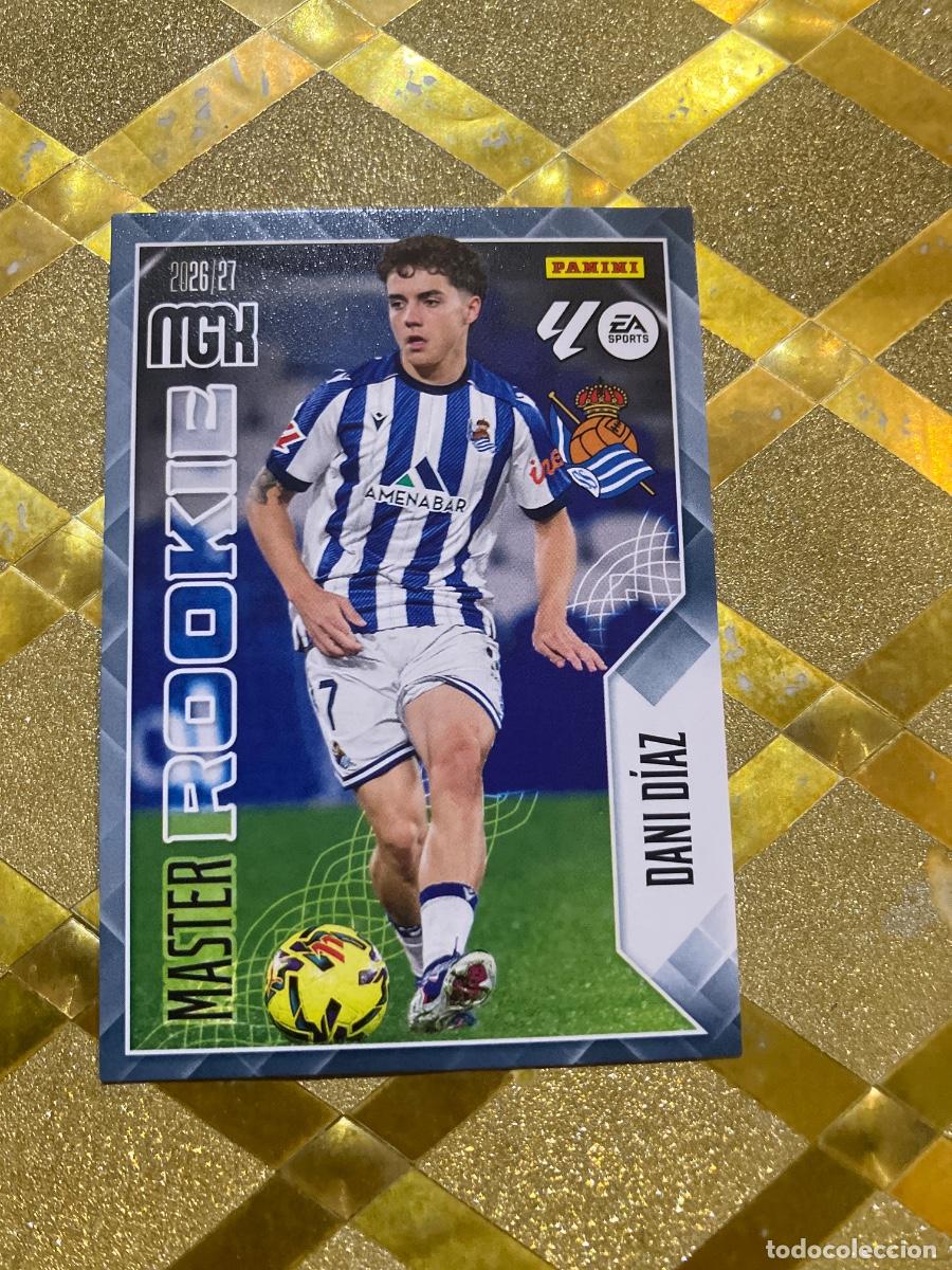 Fu&szlig;ball-Sticker: CROMO FUTBOL NUMERO 411 DANI DIAZ REAL SOCIEDAD MASTER ROOKIE LIGA 2026 2027 MEGACRAKS MGK PANINI !