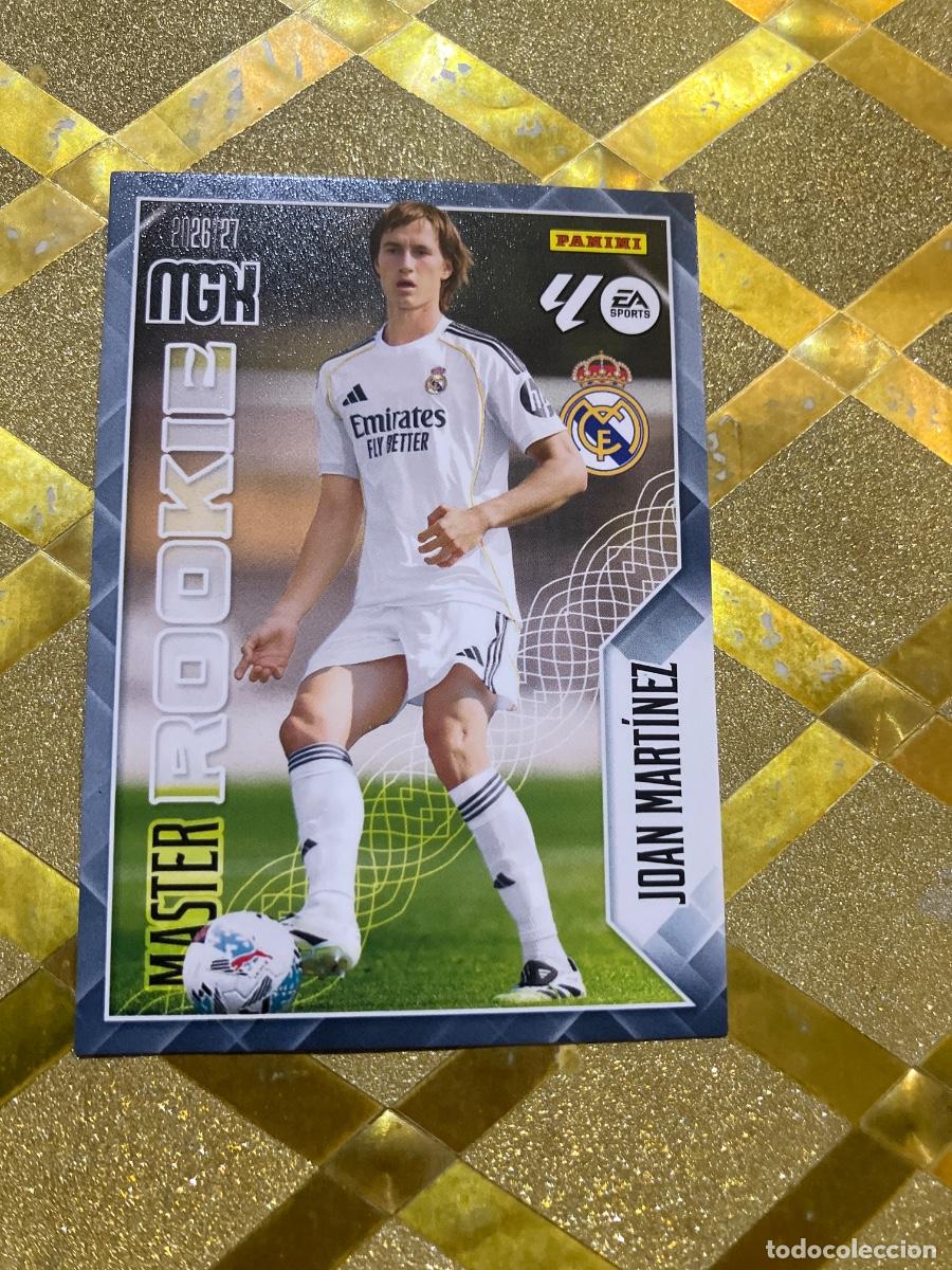 Football Stickers: CROMO FUTBOL NUMERO 413 JOAN MARTINEZ REAL MADRID MASTER ROOKIE 2026 2027 MEGACRAKS MGK PANINI !