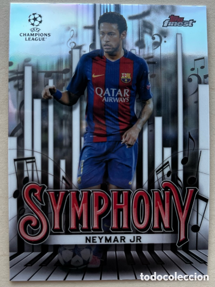 Cromos de f&uacute;tbol: Neymar Symphony Topps Finest 2024-25 - FC Barcelona