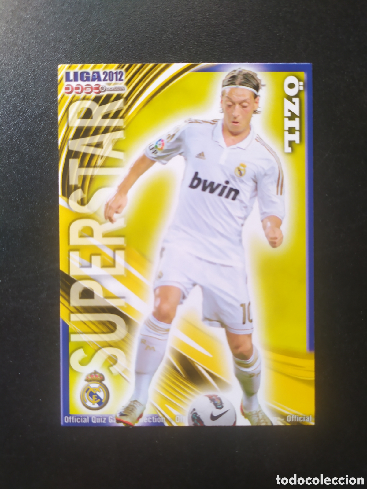 Cromos de f&uacute;tbol: Mundicromo fichas liga 2011 2012 11 12 Ozil superstar mate n&deg; 54 Real Madrid