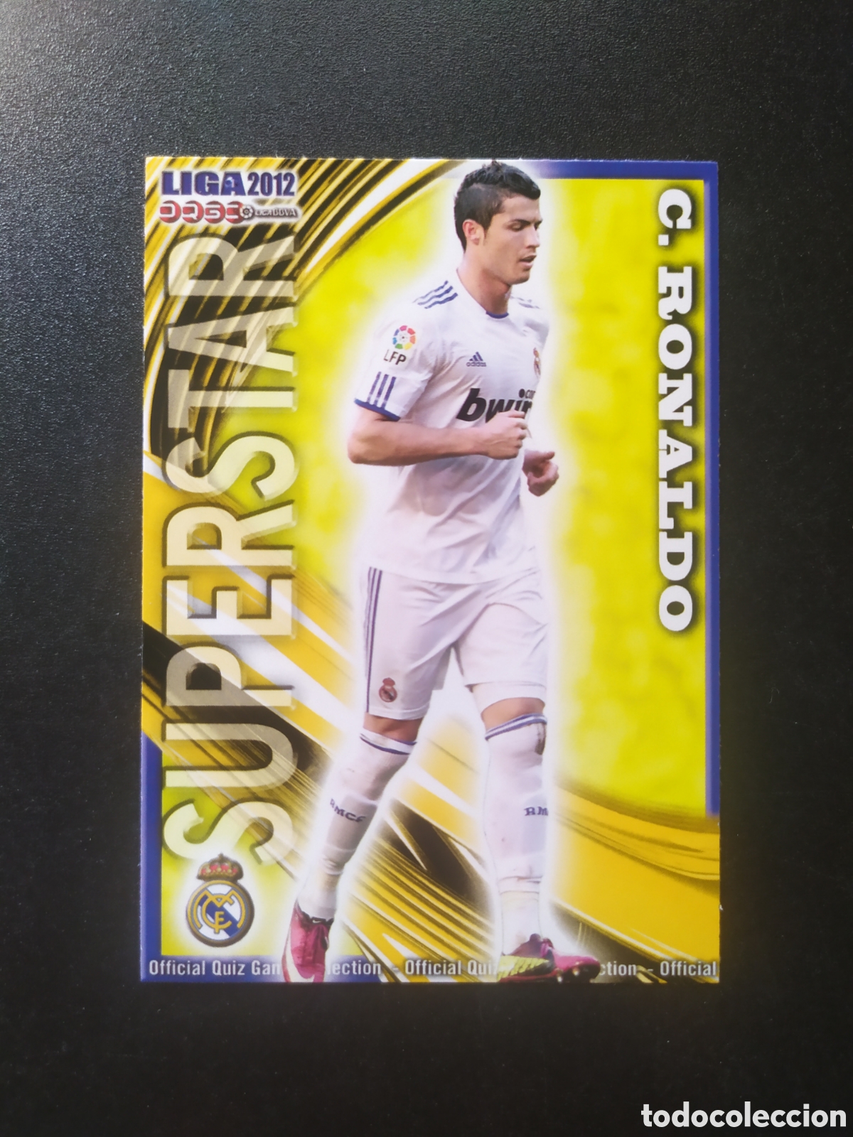 Cromos de f&uacute;tbol: Mundicromo fichas liga 2011 2012 11 12 Cristiano Ronaldo superstar mate n&deg; 53 Real Madrid