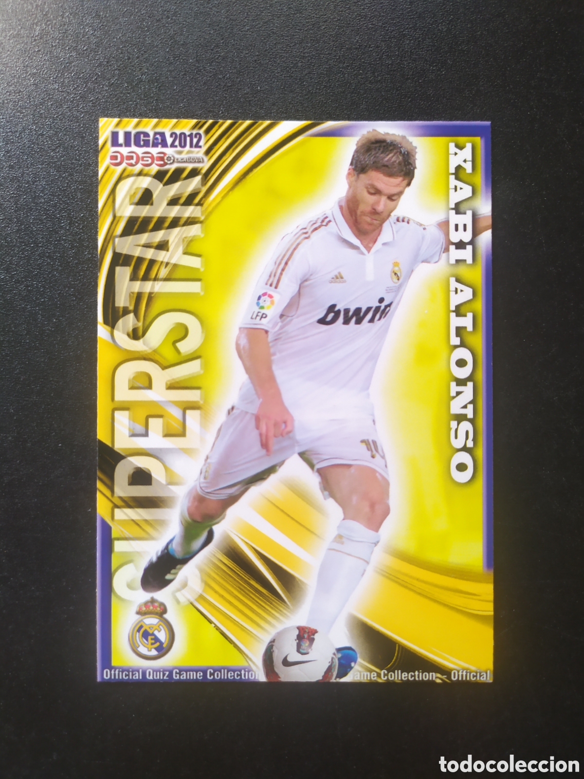 Cromos de f&uacute;tbol: Mundicromo fichas liga 2011 2012 11 12 Xabi Alonso superstar mate n&deg; 52 Real Madrid