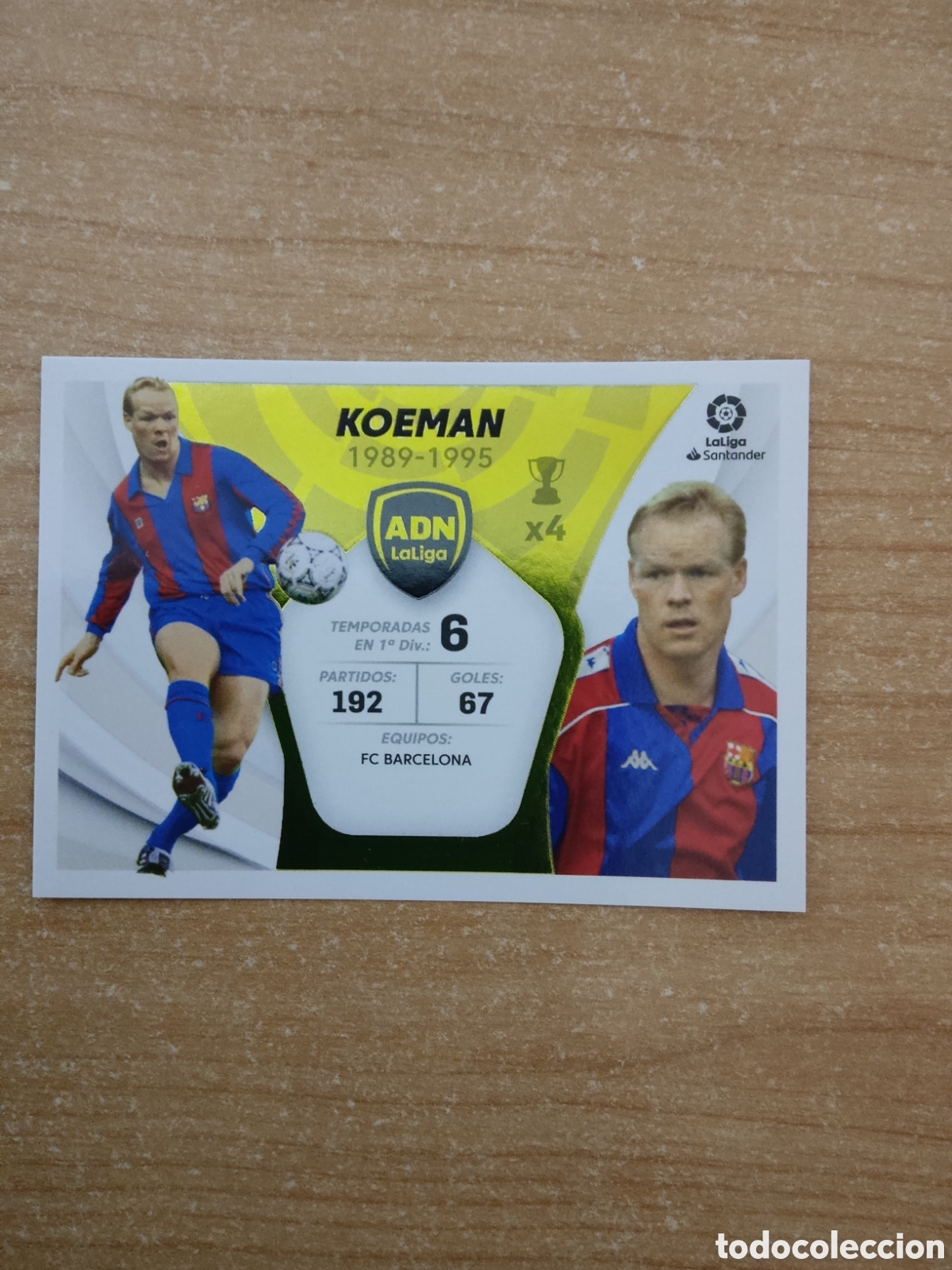Cromos de f&uacute;tbol: 18 KOEMAN BARCELONA ADN LA LIGA 2021 2022
