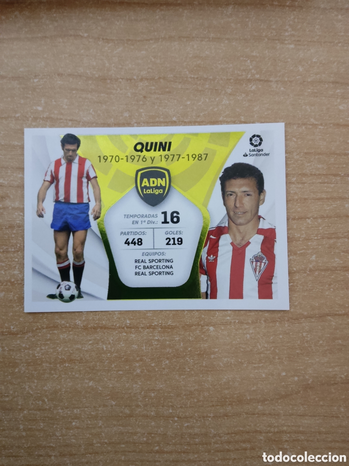 Cromos de f&uacute;tbol: 24 QUINI SPORTING GIJON ADN LA LIGA 2021 2022