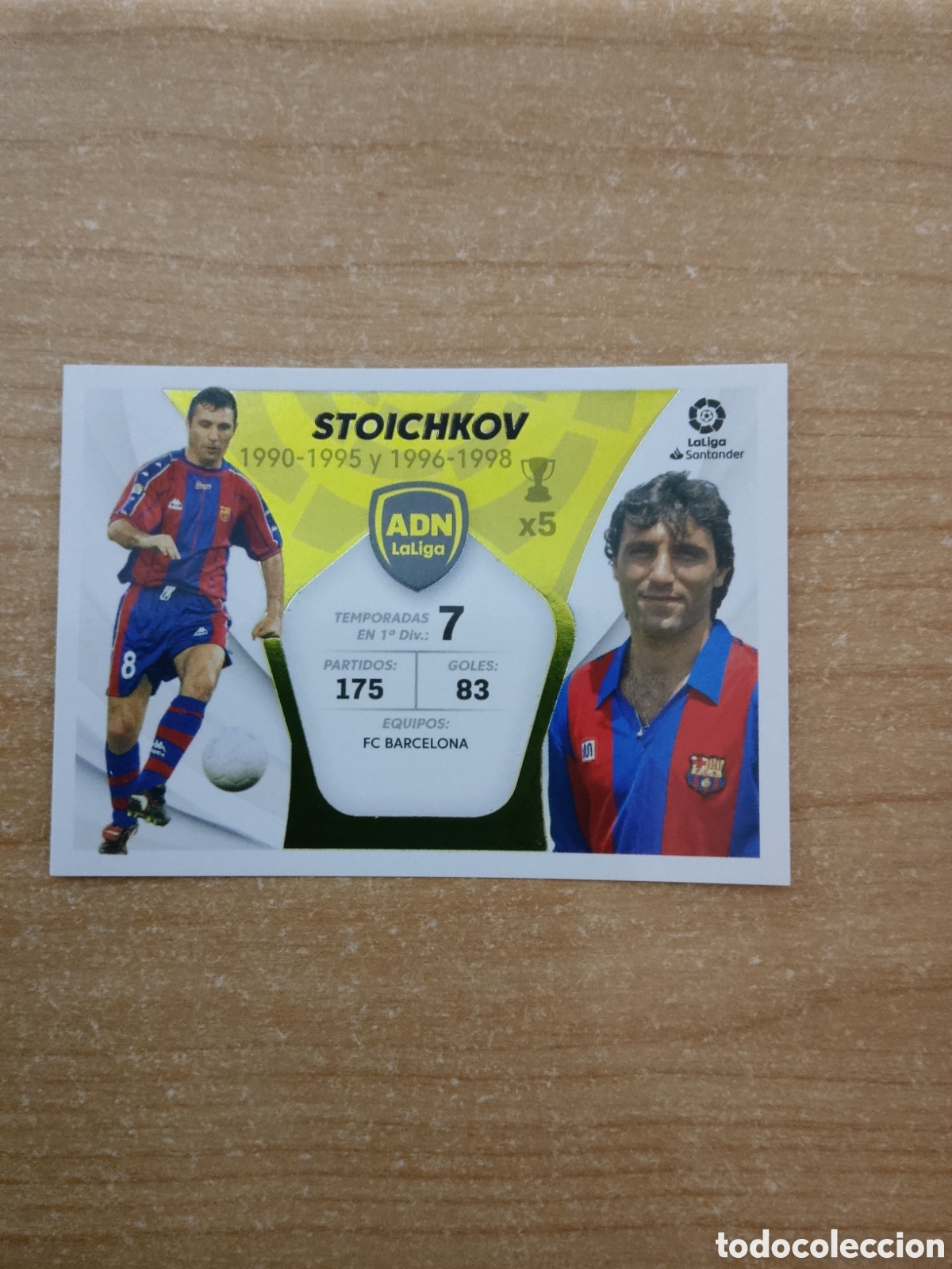 Cromos de f&uacute;tbol: 28 STOICHKOV BARCELONA ADN LA LIGA 2021 2022