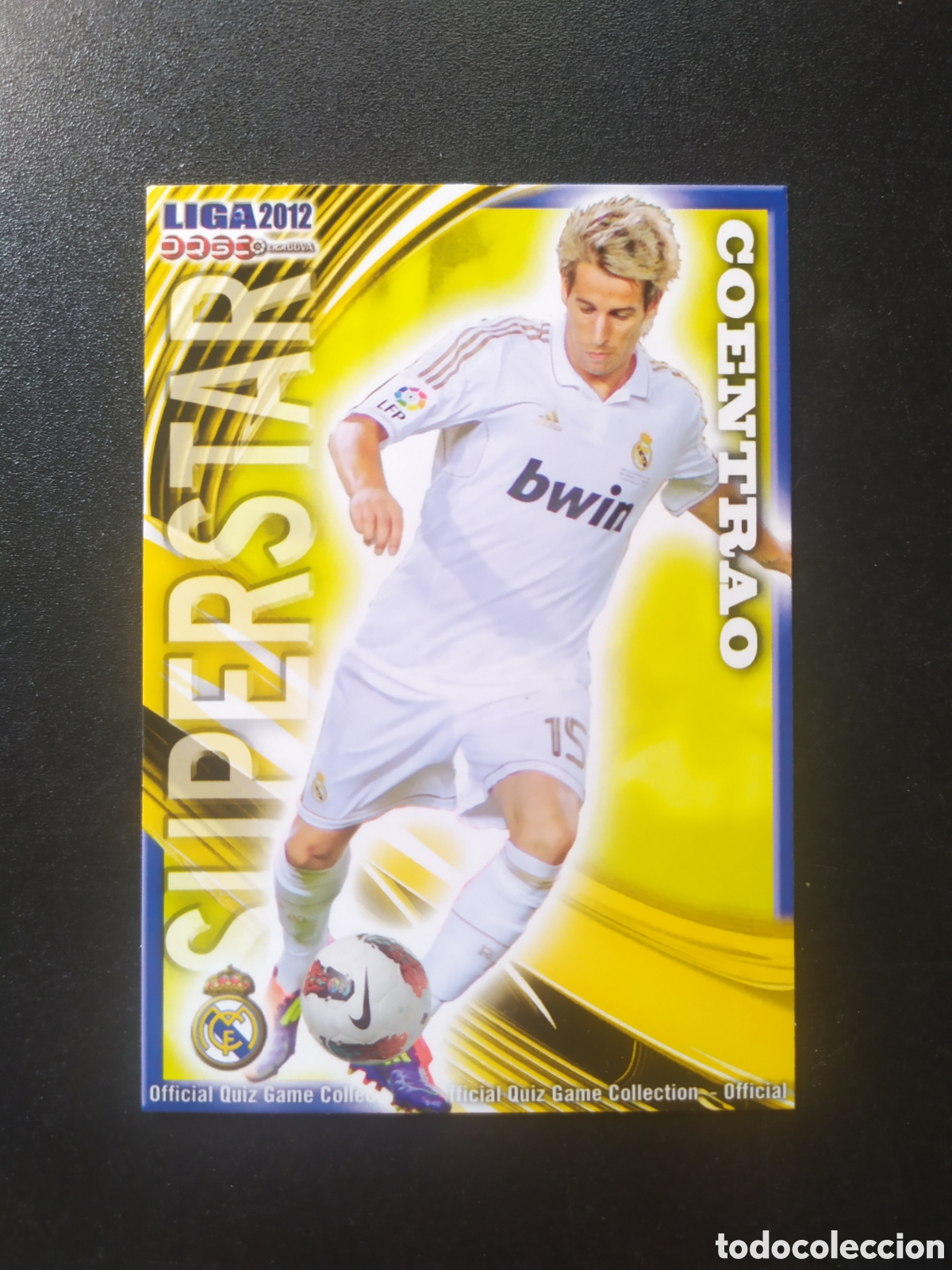 Cromos de f&uacute;tbol: Mundicromo fichas liga 2011 2012 11 12 Coentrao superstar mate n&deg; 51 Real Madrid