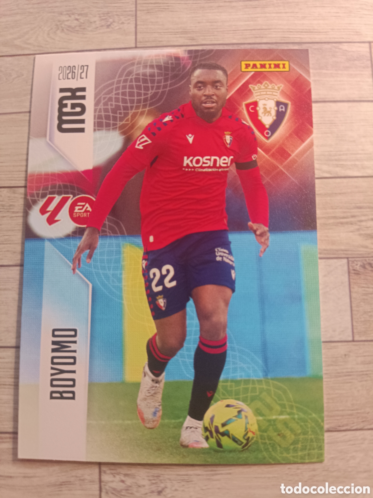 Football Stickers: 257 BOYOMO OSASUNA MEGACRACKS MGK 26 27 PANINI 2026 2027