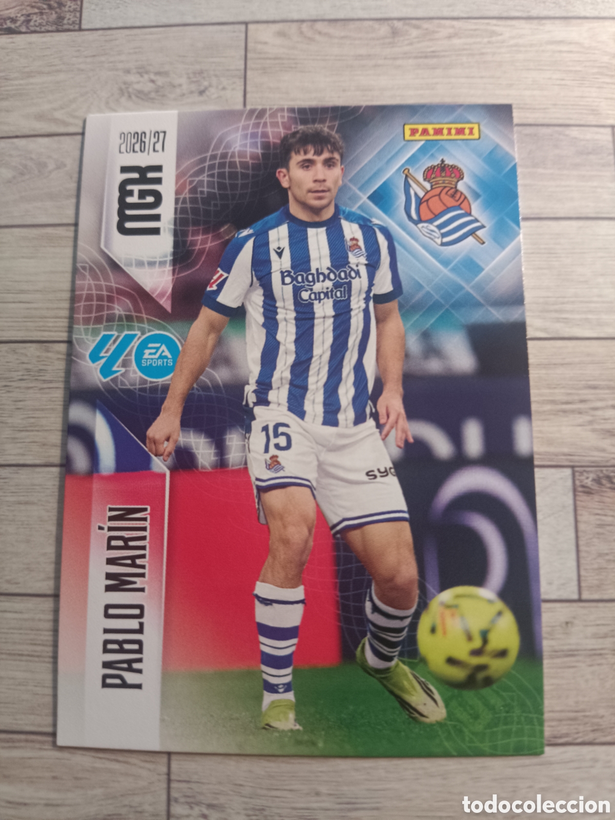 Football Stickers: 317 PABLO MARIN REAL SOCIEDAD MEGACRACKS MGK 26 27 PANINI 2026 2027