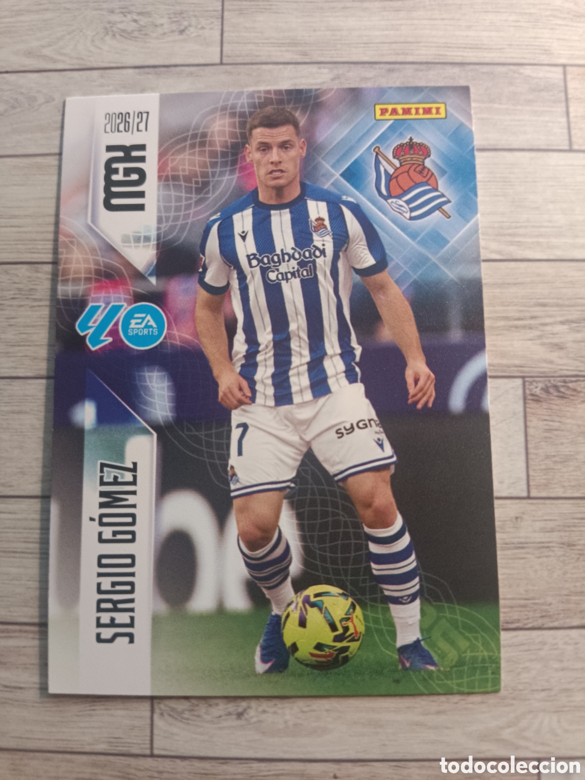 Football Stickers: 313 SERGIO GOMEZ REAL SOCIEDAD MEGACRACKS MGK 26 27 PANINI 2026 2027