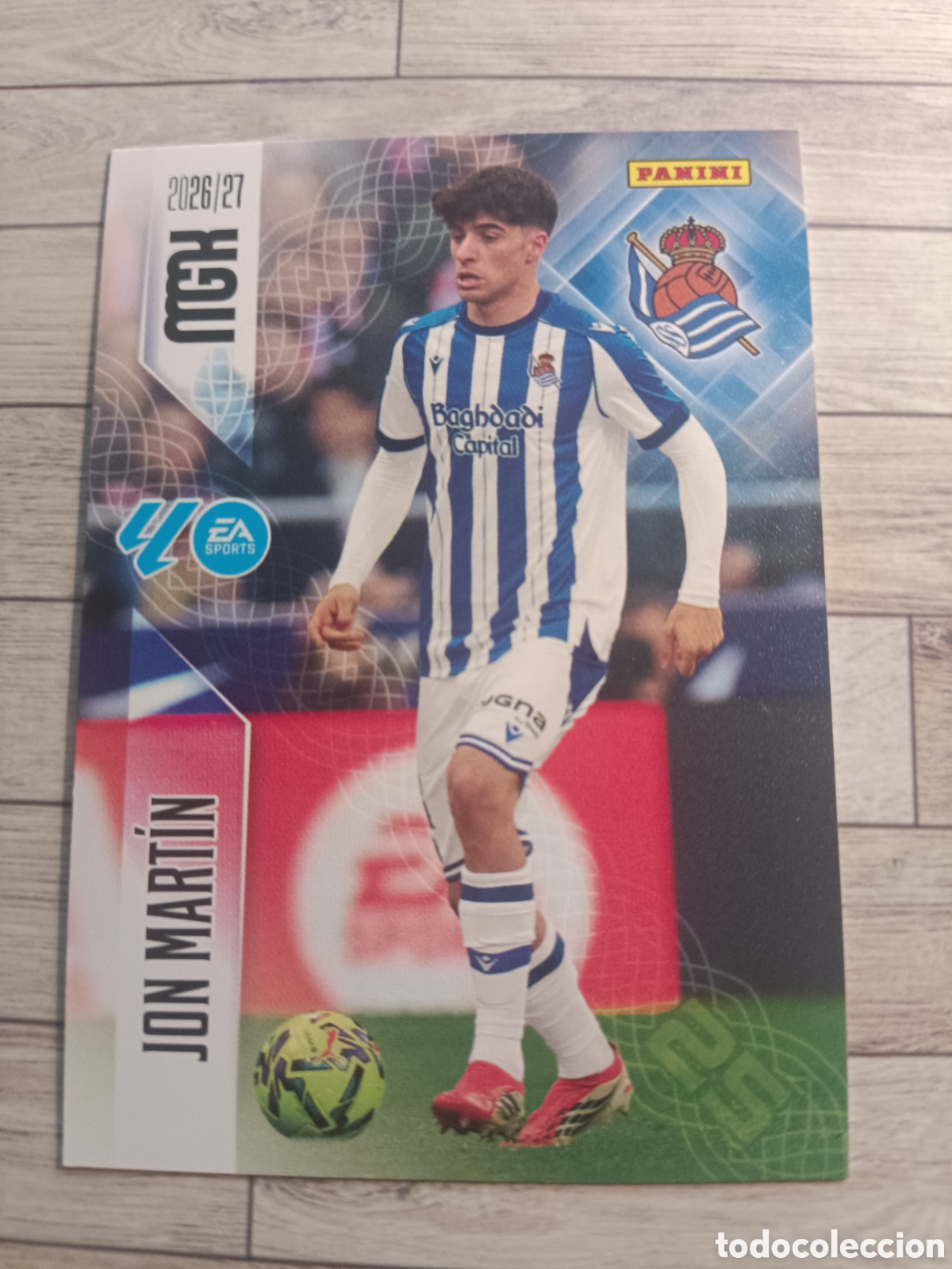 Football Stickers: 311 JON MARTIN REAL SOCIEDAD MEGACRACKS MGK 26 27 PANINI 2026 2027