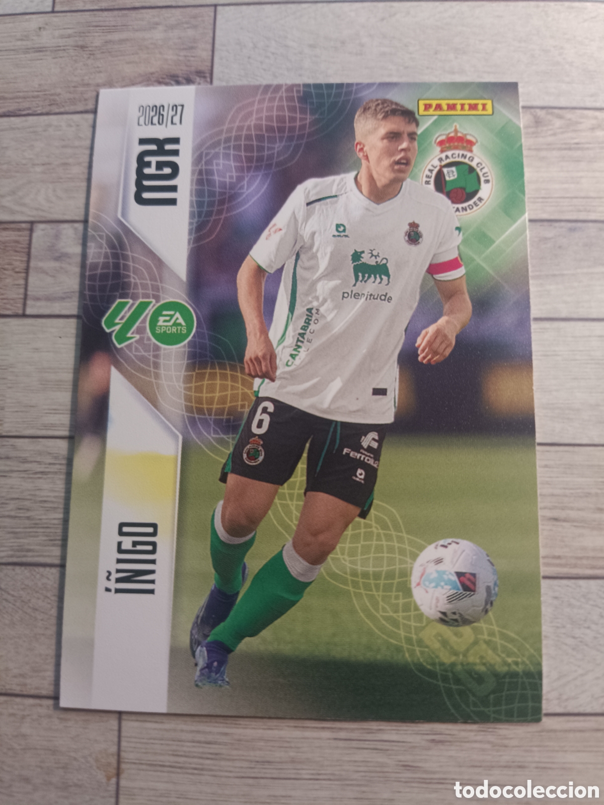 Cromos de f&uacute;tbol: 282 I&Ntilde;IGO RACING DE SANTANDER MEGACRACKS MGK 26 27 PANINI 2026 2027