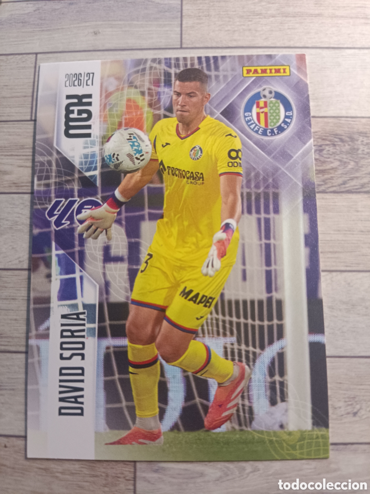 Cromos de f&uacute;tbol: 182 DAVID SORIA GETAFE MEGACRACKS MGK 26 27 PANINI 2026 2027