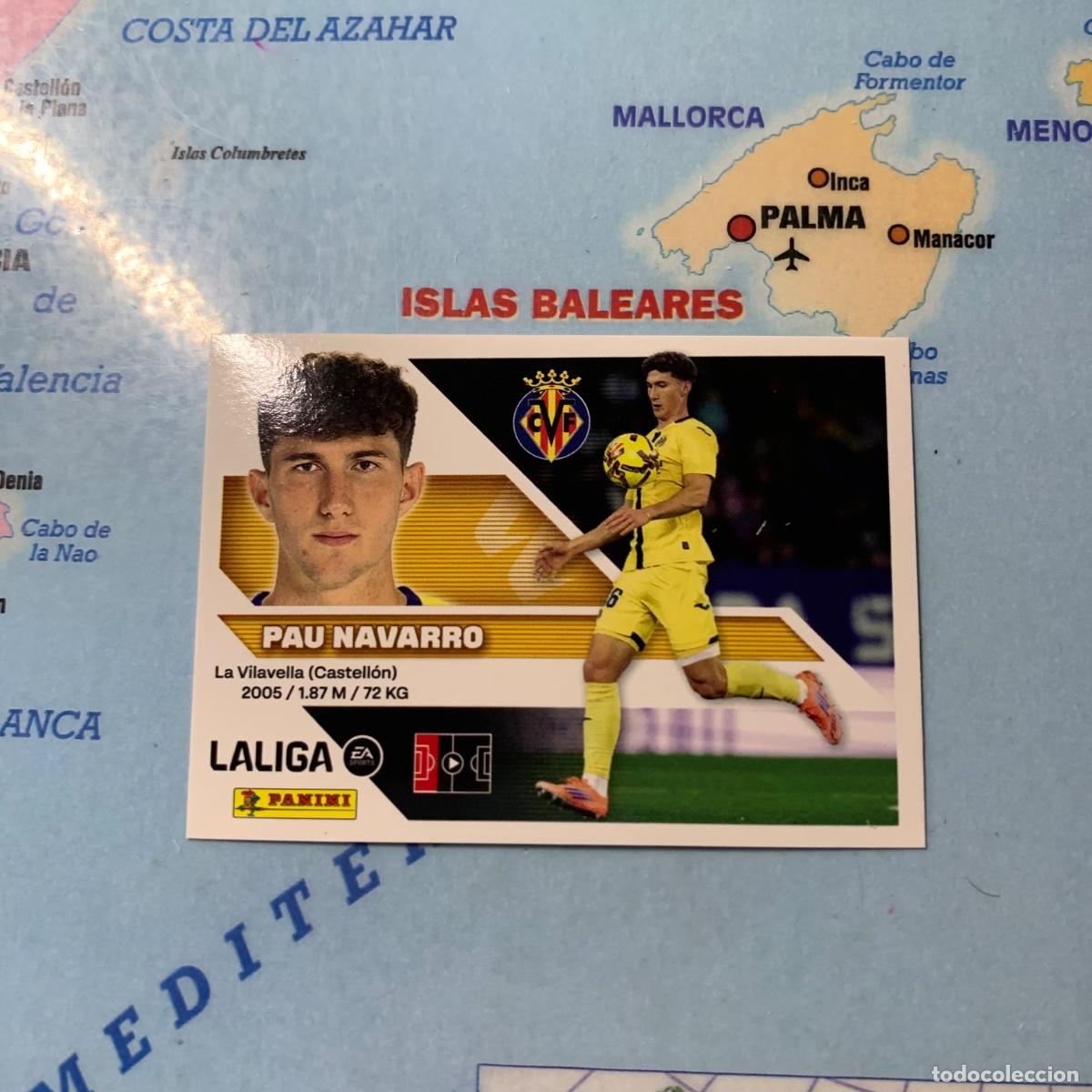 Cromos de f&uacute;tbol: Pau Navarro n&uacute;mero 6A del Villarreal cromo liga este 26-27 2026-2027