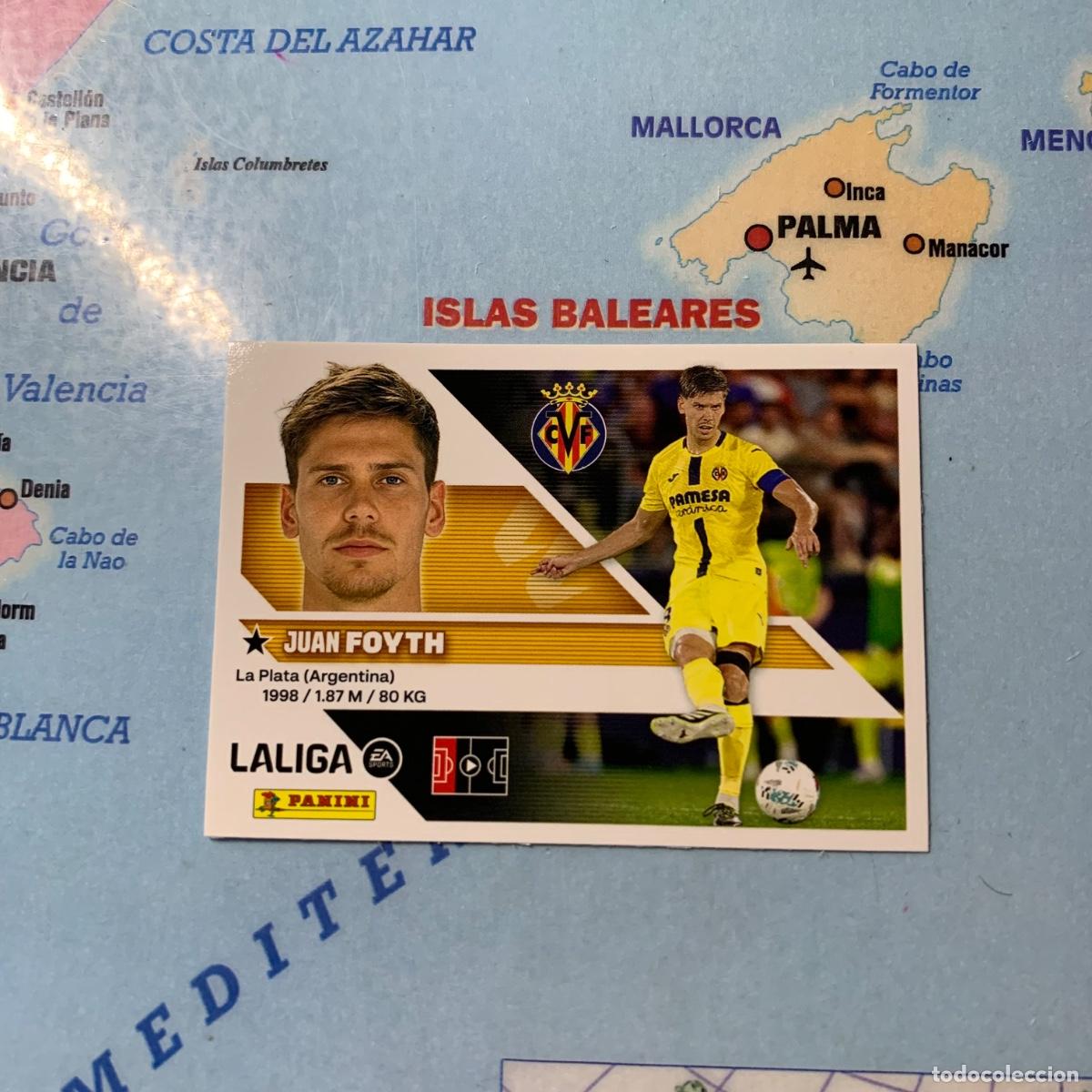 Cromos de f&uacute;tbol: Foyth n&uacute;mero 7A del Villarreal cromo liga este 26-27 2026-2027