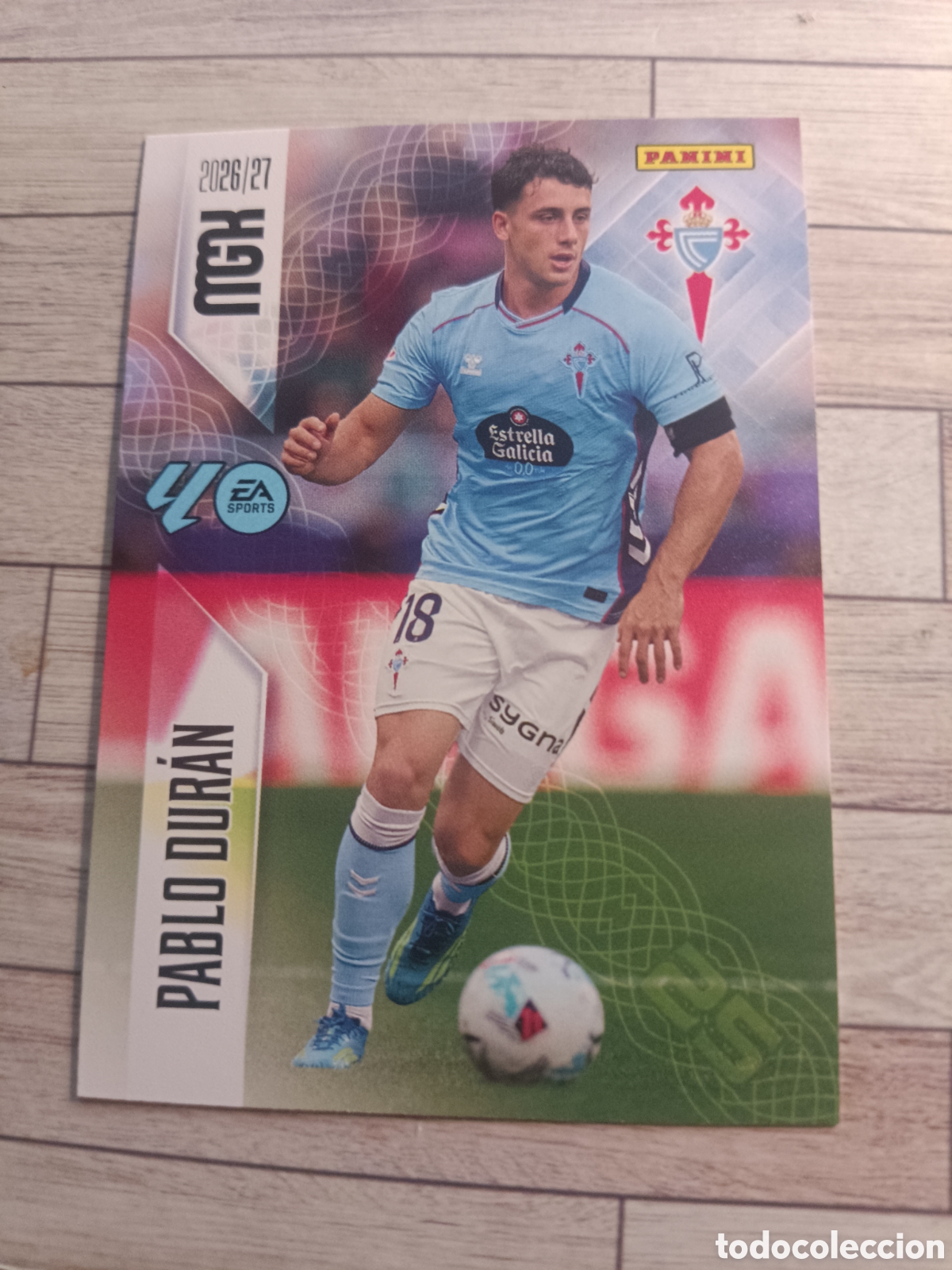 Cromos de f&uacute;tbol: 123 PABLO DURAN REAL CLUB CELTA MEGACRACKS MGK 26 27 PANINI 2026 2027