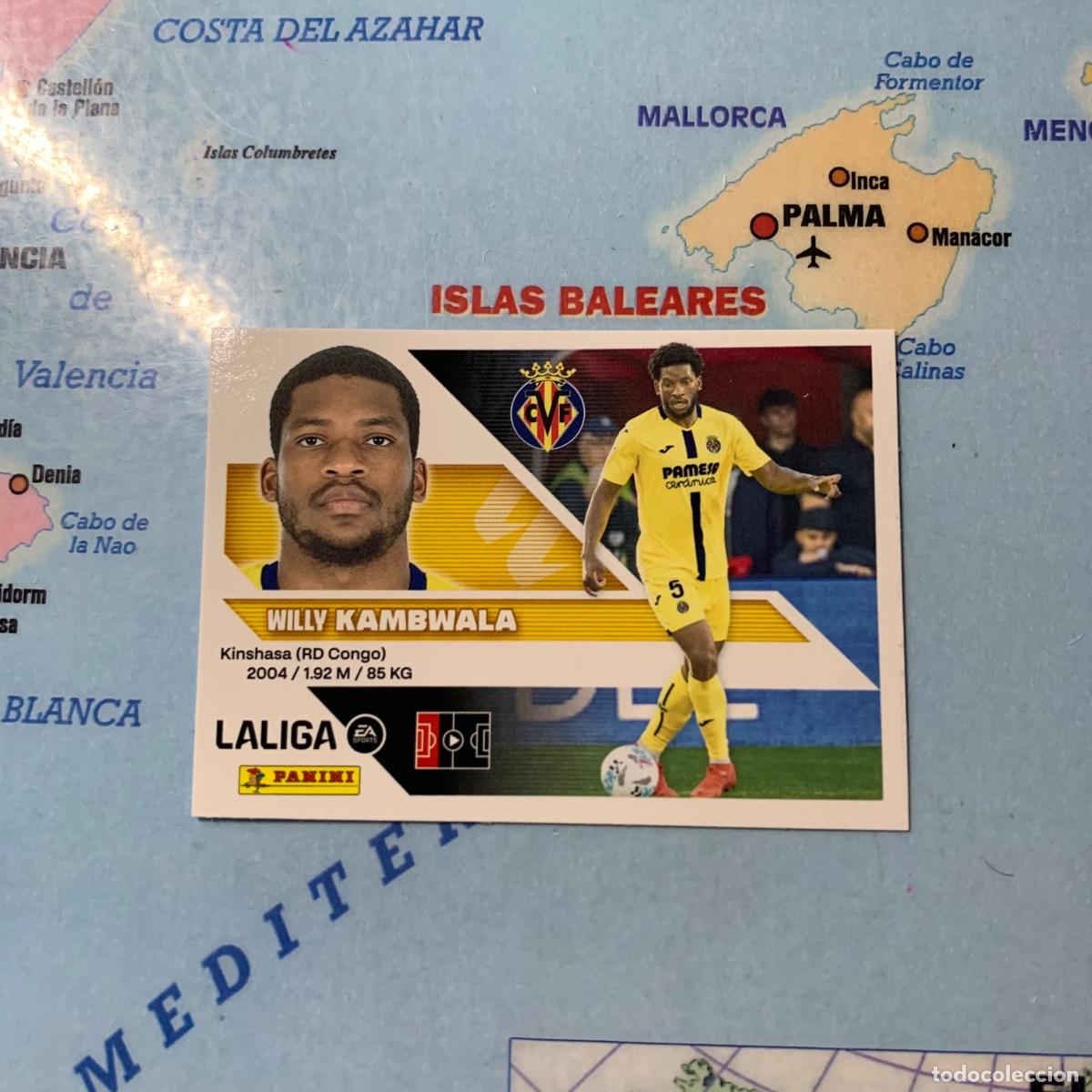 Cromos de f&uacute;tbol: Kambwala n&uacute;mero 8A del Villarreal cromo liga este 26-27 2026-2027